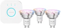 Фото - Лампочка Philips Hue Essential 4.7W GU10 3 pcs + Bridge