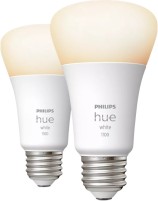 Фото - Лампочка Philips Hue White A19 9.5W 2700K E26 2 pcs