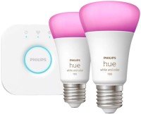 Фото - Лампочка Philips Hue White and Color Ambiance 11W E27 2 pcs + Bridge