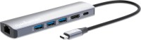 Фото - Картридер / USB-хаб MANHATTAN USB-C PD 6-in-1 4K Docking Station / Multiport Hub