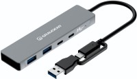 Фото - Картридер / USB-хаб Graugear G-HUB2C2A-10G