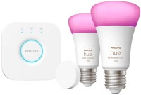 Фото - Лампочка Philips Hue White and Color E27 2 pcs + Smart button + Bridge