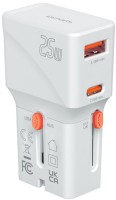 Фото - Зарядное устройство 4smarts World Travel 25W USB-C + USB-A