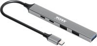 Фото - Картридер / USB-хаб Port Designs USB-C hub with 4 USB ports + 1X USB-C 100W