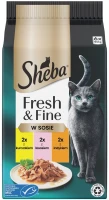 Фото - Корм для кошек Sheba Fresh/Fine Chicken/Salmon/Turkey in Gravy 6 pcs