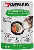 Фото - Корм для кошек Ontario Adult Chicken/Shrimp 80 g