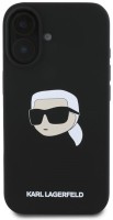 Фото - Чехол Karl Lagerfeld Silicone Karl Head Print MagSafe for iPhone 16