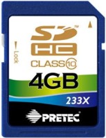 Фото - Карта памяти Pretec SDHC 233x Class 10 4 ГБ