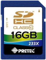 Фото - Карта памяти Pretec SDHC 233x Class 10 16 ГБ