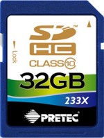 Фото - Карта памяти Pretec SDHC 233x Class 10 32 ГБ