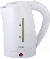 Фото - Электрочайник Haeger EK-10W.015A 1100&nbsp;Вт 0.5&nbsp;л  белый