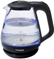 Фото - Электрочайник TIROSS TS2708 1630&nbsp;Вт 1.2&nbsp;л  черный