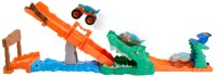 Фото - Автотрек / железная дорога Hot Wheels Monster Trucks Crocodile Crash Challenge Playset JJN45