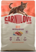 Фото - Корм для кошек Carnilove True Fresh Sterilised Beef 2 kg