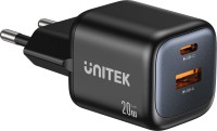 Фото - Зарядное устройство Unitek Zeno 20W Dual-Port Gan Wall Charger