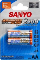 Фото - Аккумулятор / батарейка Sanyo 2xAA 2500 mAh 