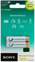 Фото - Аккумулятор / батарейка Sony Cycle Energy 2xAAA 800 mAh