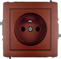 Фото - Розетка Karlik Deco 9DGP-1zp коричневый