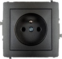 Фото - Розетка Karlik Deco 11DGP-1zp графит
