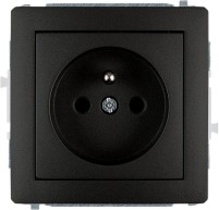 Фото - Розетка Karlik Deco 12DGP-1zp черный