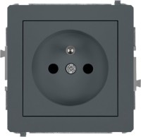 Фото - Розетка Karlik Deco 28DGP-1zp графит