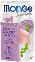 Фото - Корм для кошек Monge Supreme Sterilised Tuna/Sole 80 g