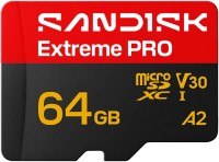 Фото - Карта памяти SanDisk Extreme Pro microSD UHS-I V30 64&nbsp;ГБ