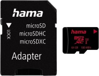Фото - Карта памяти Hama microSD Class 3 UHS-I 100MB/s + Adapter 64&nbsp;ГБ