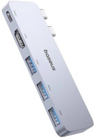 Фото - Картридер / USB-хаб BASEUS UltraJoy Series 5-Port Hub Docking