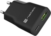 Фото - Зарядное устройство NATEC Ribera GaN USB-A + USB-C 20W