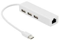 Фото - Картридер / USB-хаб Voltronic CM-XTC-3USB/RG-45