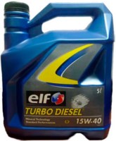 Фото - Моторное масло ELF Turbo Diesel 15W-40 5 л