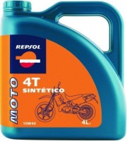 Фото - Моторное масло Repsol Moto Sintetico 4T 10W-40 4 л