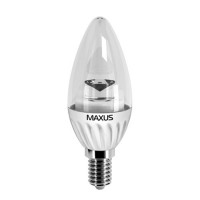 Фото - Лампочка Maxus 1-LED-279 C37 CL-C 4W 3000K E14 AP 