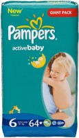 Фото - Подгузники Pampers Active Baby 6 / 64 pcs 