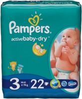Подгузники Pampers Active Baby-Dry 3 / 22 pcs 