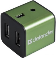Фото - Картридер / USB-хаб Defender Quadro Iron 