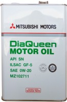 Фото - Моторное масло Mitsubishi DiaQueen 0W-20 SN/GF-5 4L 4 л