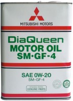 Фото - Моторное масло Mitsubishi DiaQueen 0W-20 SM/GF-4 4L 4 л