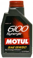 Фото - Моторное масло Motul 6100 Synergie 15W-50 1 л