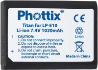 Фото - Аккумулятор для камеры Phottix LP-E10 
