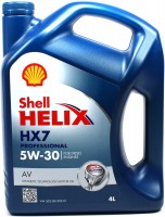 Фото - Моторное масло Shell Helix HX7 Professional AV 5W-30 4 л