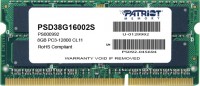 Фото - Оперативная память Patriot Memory Signature SO-DIMM DDR3 1x8Gb PSD38G16002S