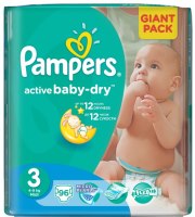 Фото - Подгузники Pampers Active Baby-Dry 3 / 96 psc 