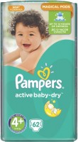 Фото - Подгузники Pampers Active Baby-Dry 4 Plus / 62 pcs 