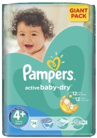 Фото - Подгузники Pampers Active Baby-Dry 4 Plus / 74 pcs 