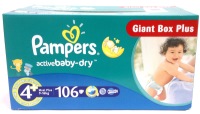 Фото - Подгузники Pampers Active Baby-Dry 4 Plus / 106 pcs 