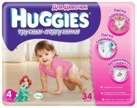 Фото - Подгузники Huggies Pants Girl 4 / 34 pcs 