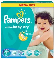 Фото - Подгузники Pampers Active Baby-Dry 4 Plus / 120 pcs 