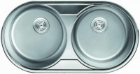 Фото - Кухонная мойка Cristal Roma Duo UA7106ZS 840х440